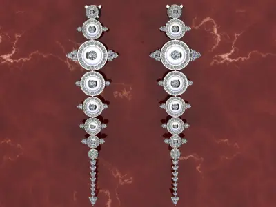 Earrings Monica Bellucci 3D print model