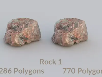 Realistic Rock Scan 2 Free low-poly 3D model