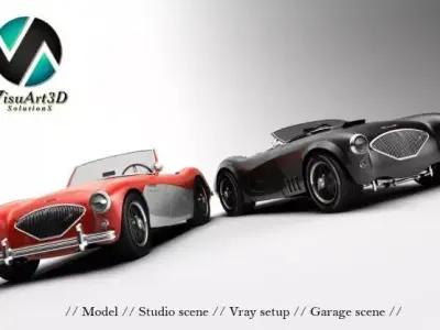 Austin Healey Collection 3D model