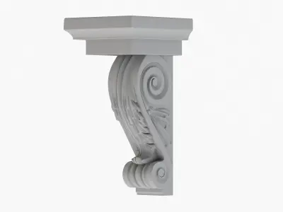 Scroll Corbel 42  3D model