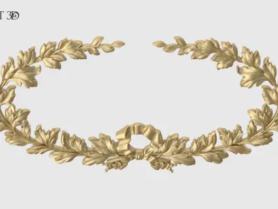 Oval Wreath 3D print model