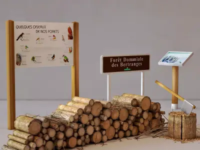 Foret domaniale  Free 3D model