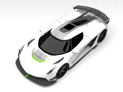 Koenigsegg Jesko - Masterpiece of Speed 3D model