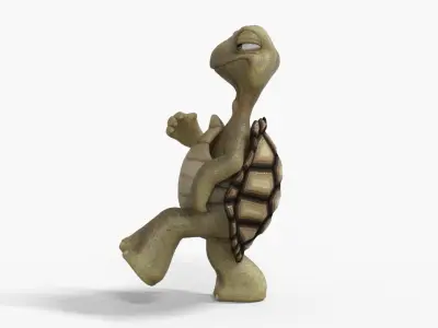 Tortoise Rigged Animated Low-poly 3D model