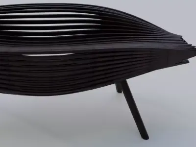 Petal Lounge 1 3D model