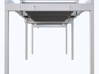 Motorized Pergola Low-poly 3D model