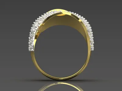 luxury woman jewelry ring jr00141 3D print model