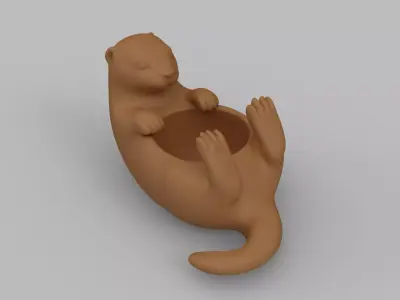 Otter Pot 3D print model