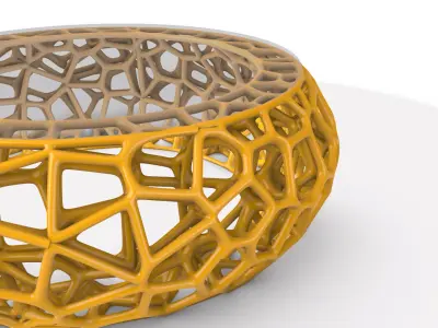 SciFi exoskeleton Glass Table 3D model