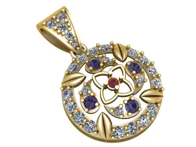 PREIOUS DESIGN PENDANT 3D PRINTABLE MODEL  3D print model