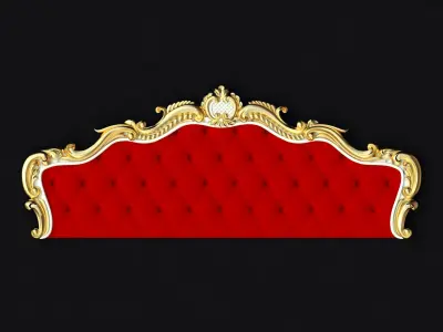 bed headboard and footboard 3D model