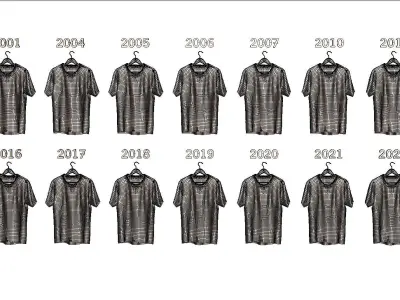 Real Madrid T-shirt Pack 3D model