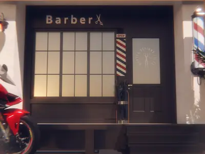 Barber Shop 3D model