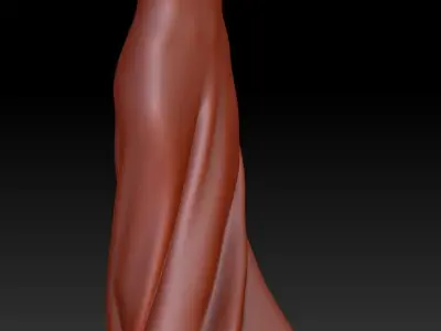 Turn around Dress vase base V2 3D print model