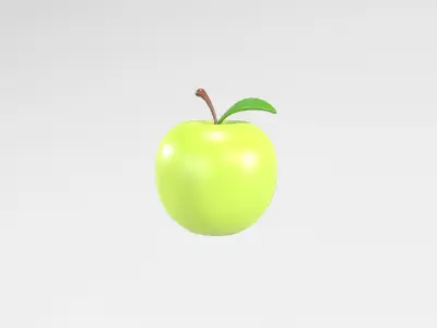 Apple v1 002 Low-poly 3D model