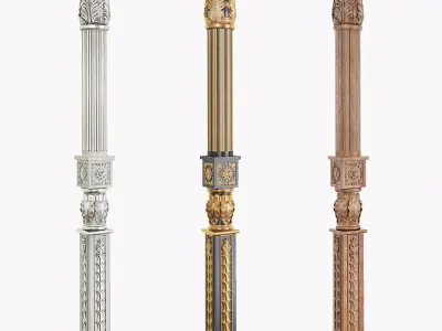 Classic column 02 3D model