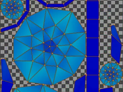 Santa Claus Christmas Hat - Low Poly 3D Model Low-poly 3D model