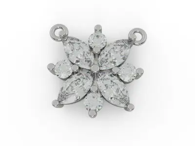 Flower Pendant Necklace 3D print model