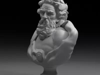 Bust Of Neptune  3D model