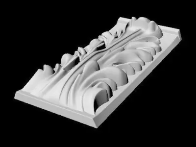 carved pilaster 3D model shop