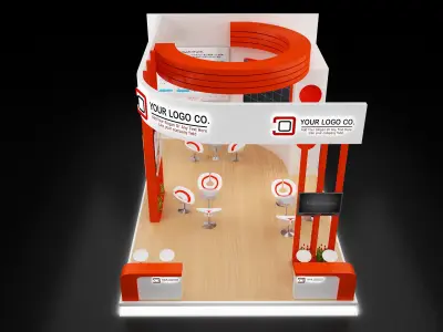 Booth Exhibition Stand a634 3D model