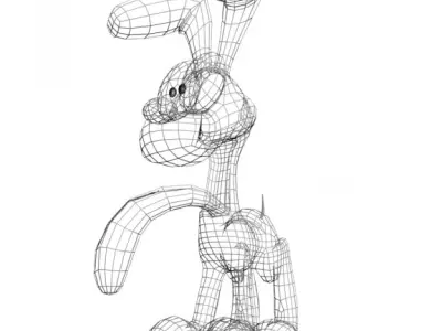 Odie 3D RIGGED Low-poly 3D model