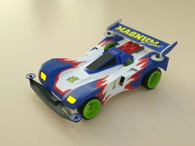 4WD car 3D model