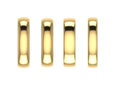 4 different size matching band collection  3D print model