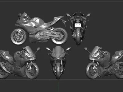 Ninja 400 3D print model