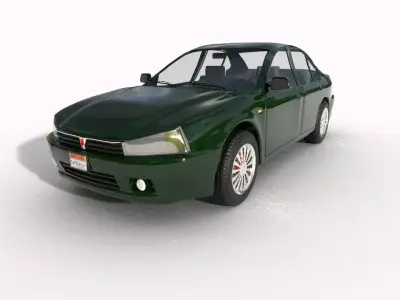 Mitsubishi mirage 2000  Low-poly 3D model