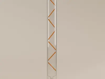 Decorative Edison Tube Bulb 300mm LED E24 3D model