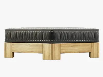 RH Teen Callum Ottoman 3D model