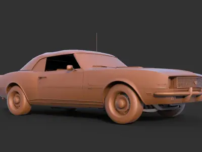 Chevrolet Camaro SS 1968 3D print model