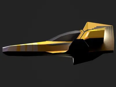 3DP Spaceships Collection - The XZ Banananana Low-poly 3D model