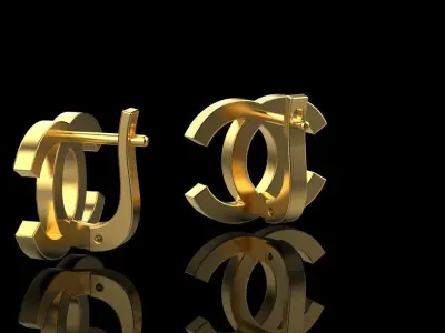 Earring model 67 3D print model