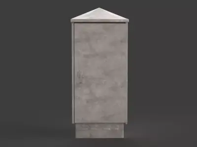 Electrical Box Low-poly 3D model get