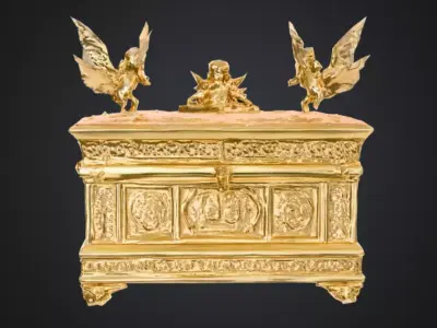 Ark of Covenant low poly 3d model Low-poly 3D model