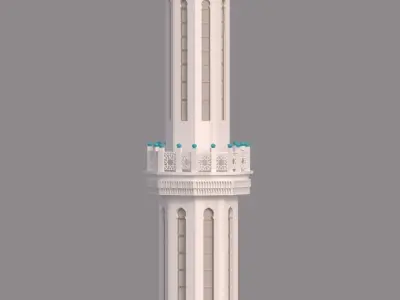 minaret Free 3D model