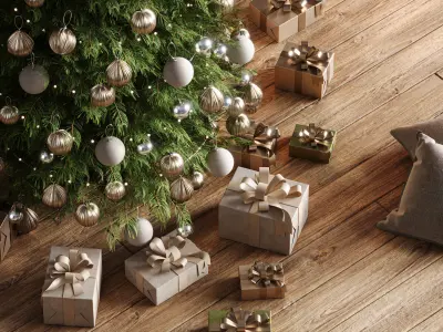 Decorative set05-christmas decor 3D model