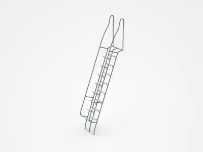 Movable Staircase Ladder  3D model