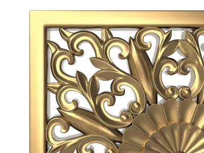 decorative pattern ready for 3D printing 3D model 20