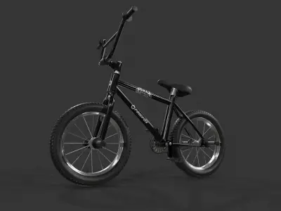 BMX Bike Low-poly 3D model