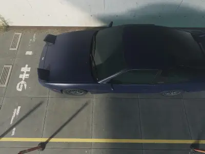 Nissan180SX Low-poly 3D model