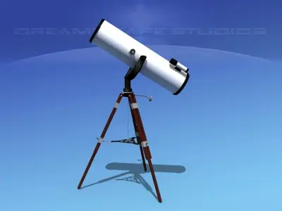 Reflector Telescope 12 inc 3D model
