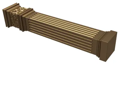 Column Capital 01102 Low-poly 3D model