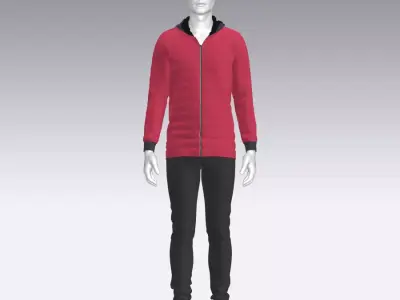 Sport Suit Low-poly 3D model 21