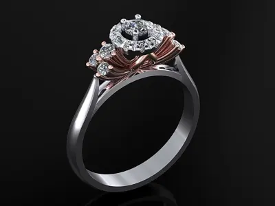 Women Ring 16 3D print model