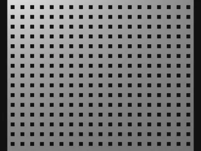 Perforated panel with square hole and 16 percent opening 25O05 3D model