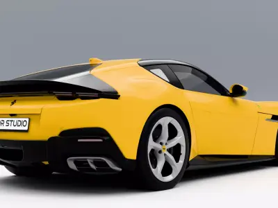 Ferrari 12 Cilindri  2025 Low-poly 3D model