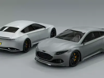  Generic V8 Sports Car Pack 3D model